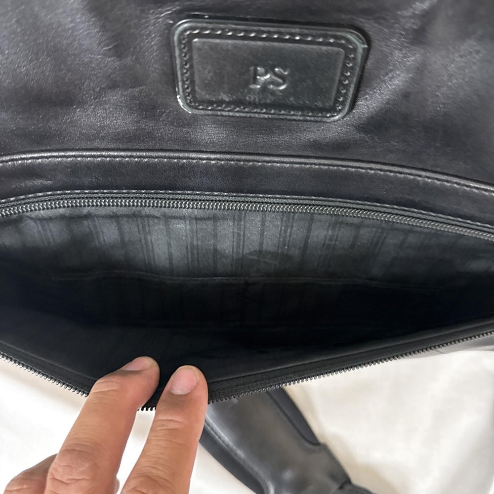 TUMI‎ Briefcase Leather Black Laptop Bag Business Travel Computer 96111DH - Picture 13 of 16